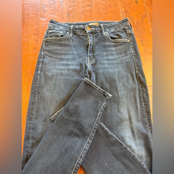 Mother The High Waisted Looker jeans in Coffee, Tea or Me? Lyocell Blend size 28 - Picture 7 of 9